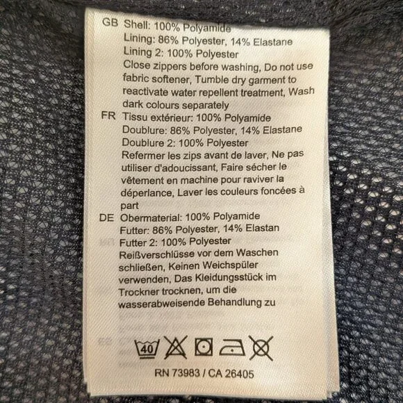 Helly Hansen Womens Rain Jacket Small Blue Waterproof Windproof Helly Tech - Picture 7 of 12